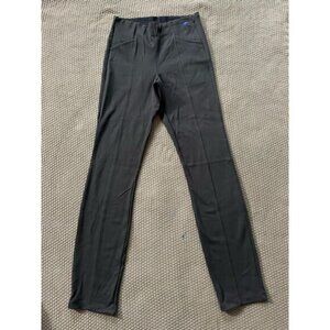 Athleta Pants Womens Black Straight Wide Pull On Stretch Commuter Ankle Sz 0